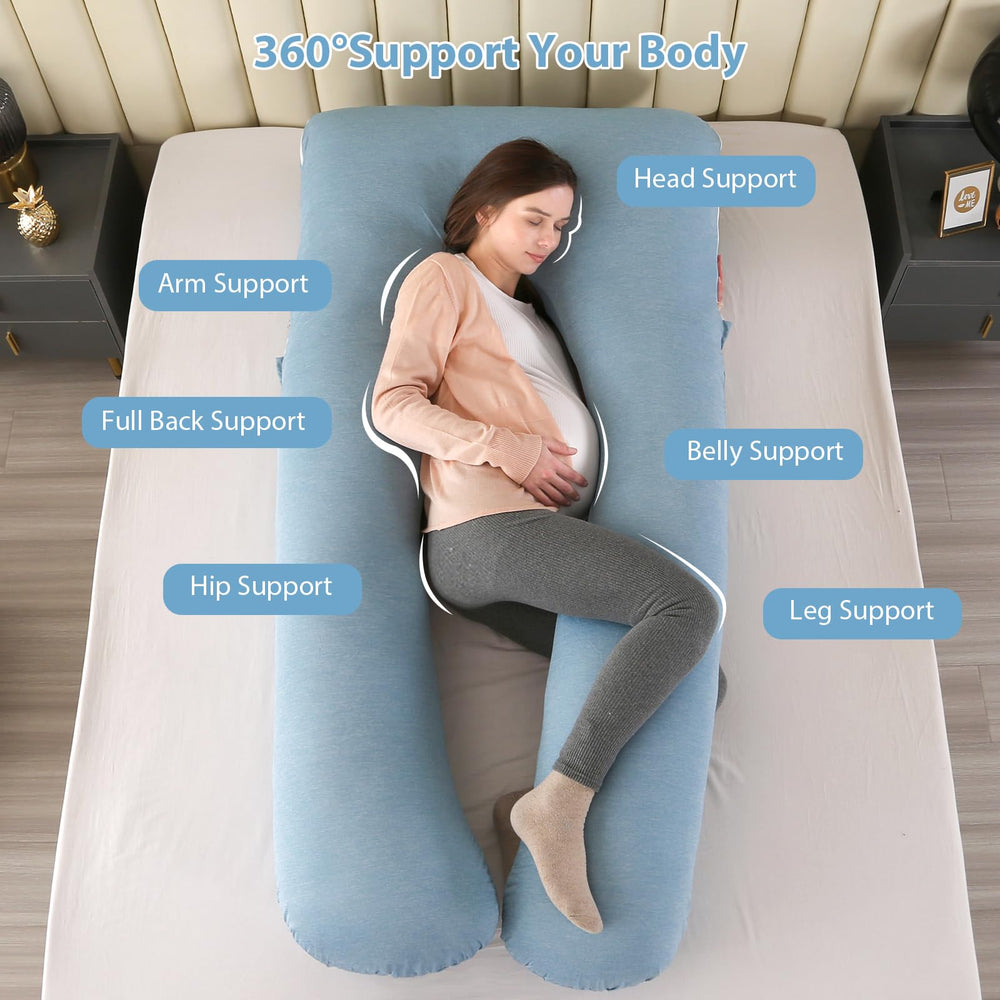 Amagoing pillow uses high-density filling that stays fluffy while you move