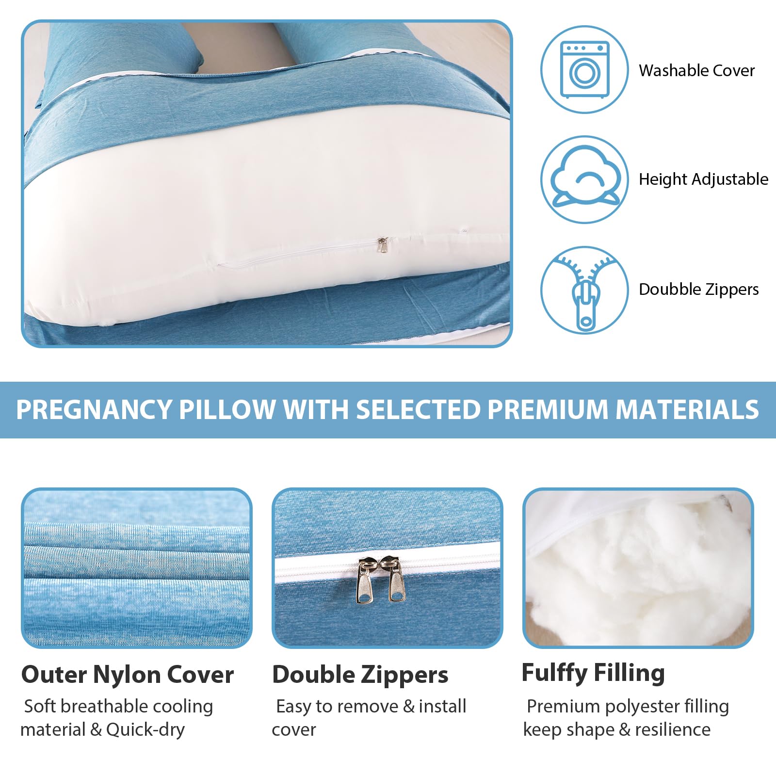 Amagoing multi-functional pillow supports sleeping, reading, nursing, and more