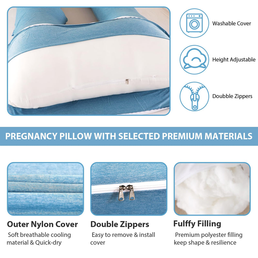 Amagoing multi-functional pillow supports sleeping, reading, nursing, and more