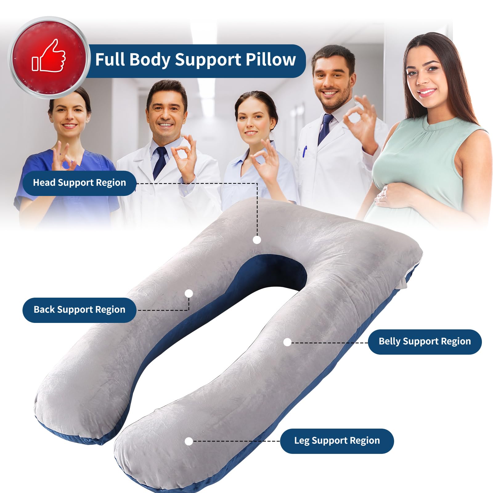 Amagoing washable cover keeps the pillow fresh during hot weather.