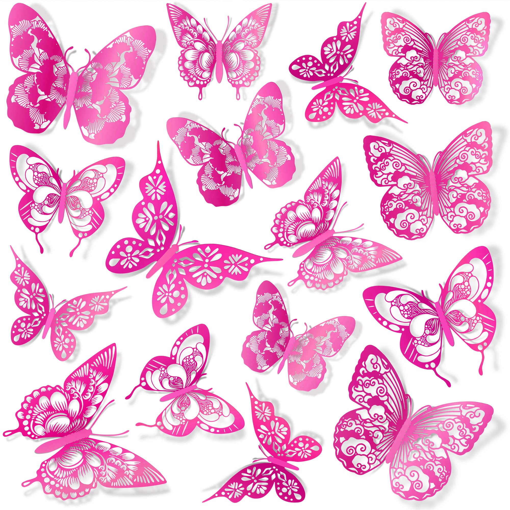 AM AMAONM 3D butterfly wall decor 60-pcs pack adds vibrant room accents.