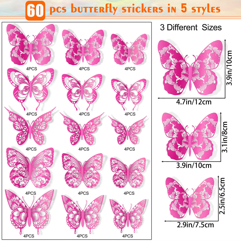 AM AMAONM 3D butterfly wall decor style collection for mixed design aesthetics.