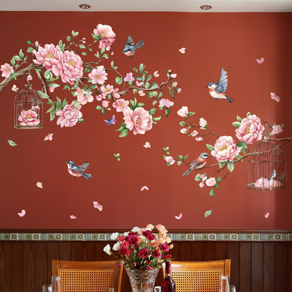 AM AMAONM birds in flight wall sticker creates a lively classroom backdrop.