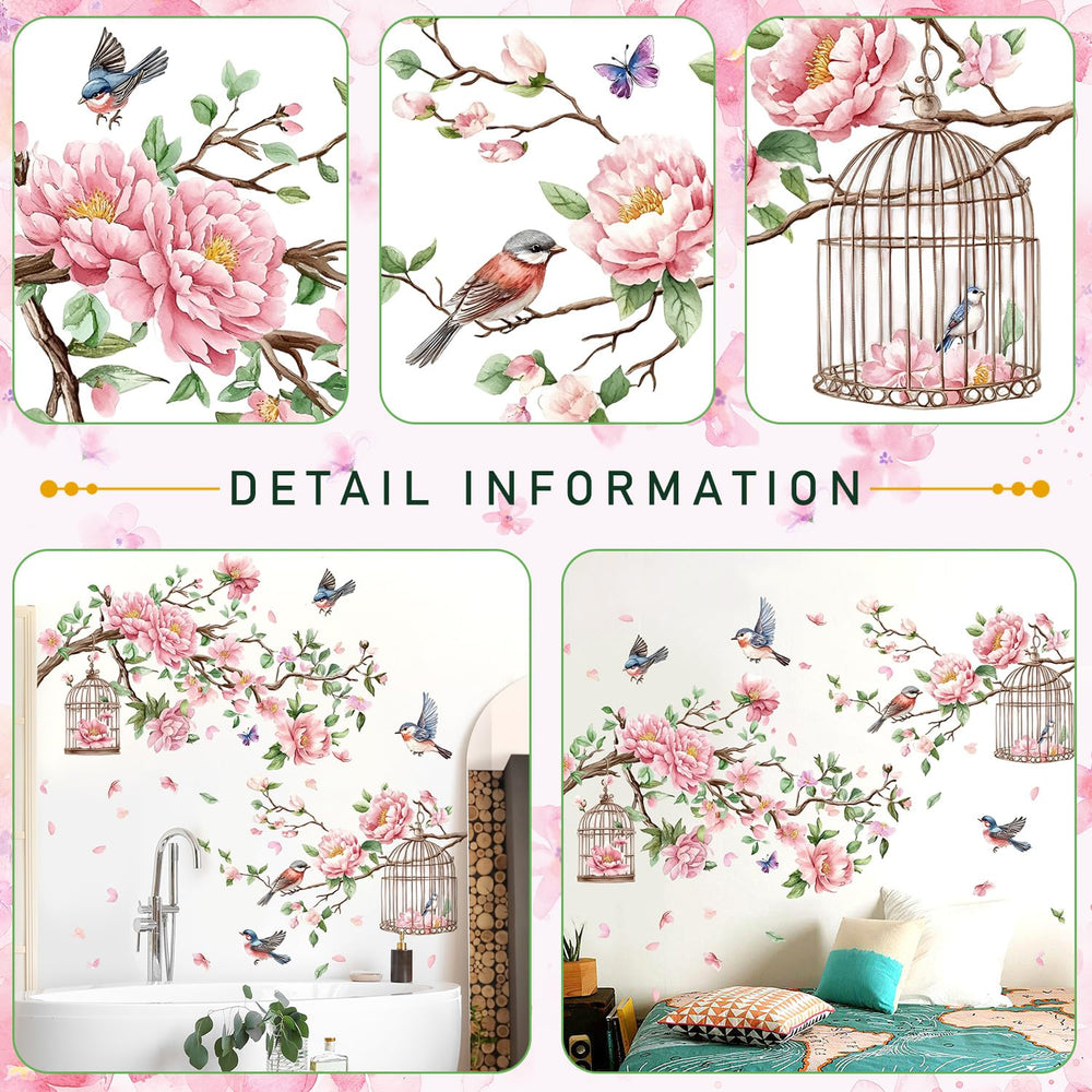 AM AMAONM 3-panel mural layout decal for flexible, customizable wall art.
