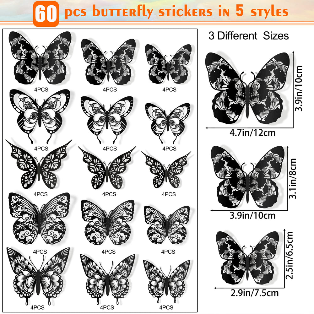 AM AMAONM 3D butterfly wall decor style 2 creates a vibrant accent in kids rooms