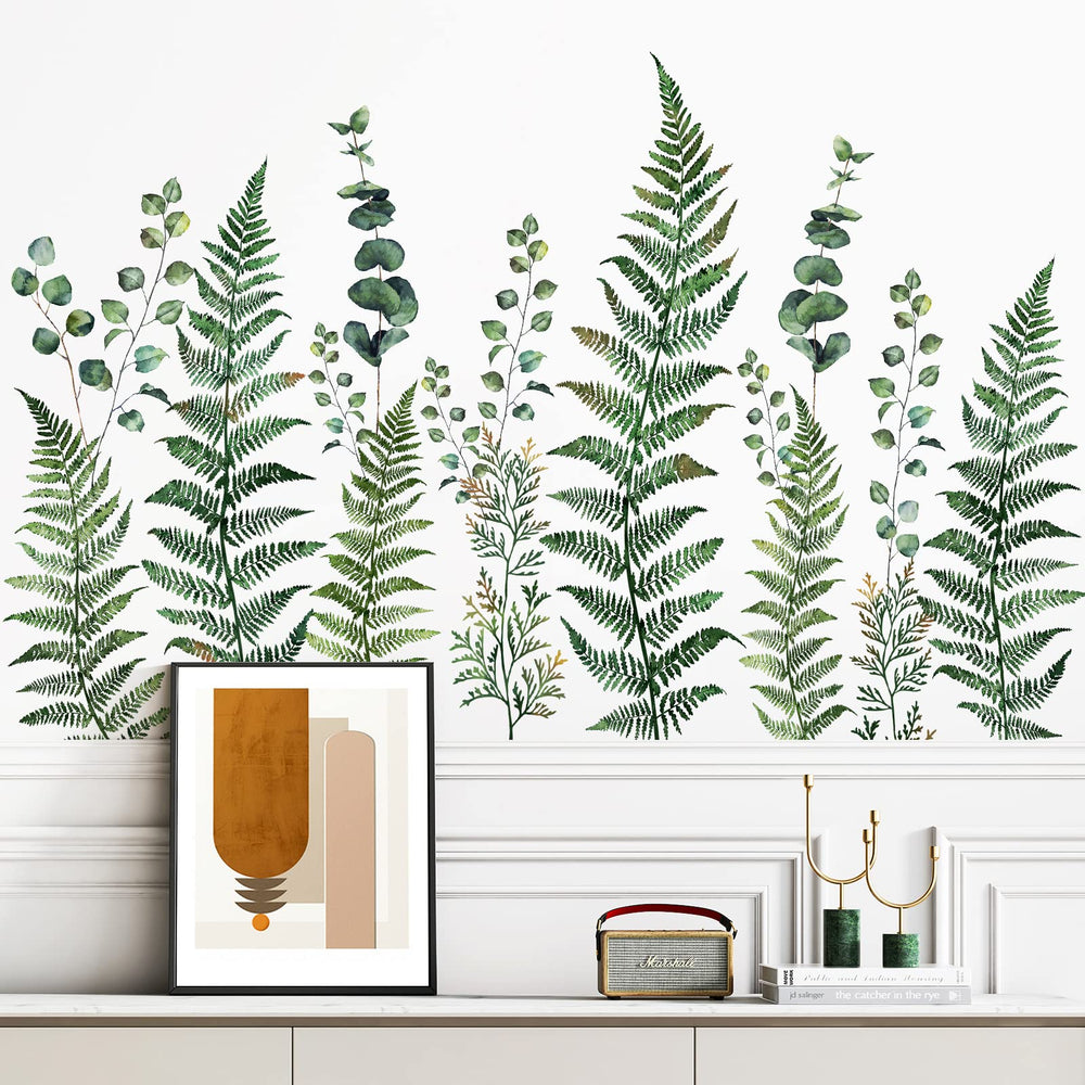 AM AMAONM vine leaf wall sticker corner design to finish a room edge