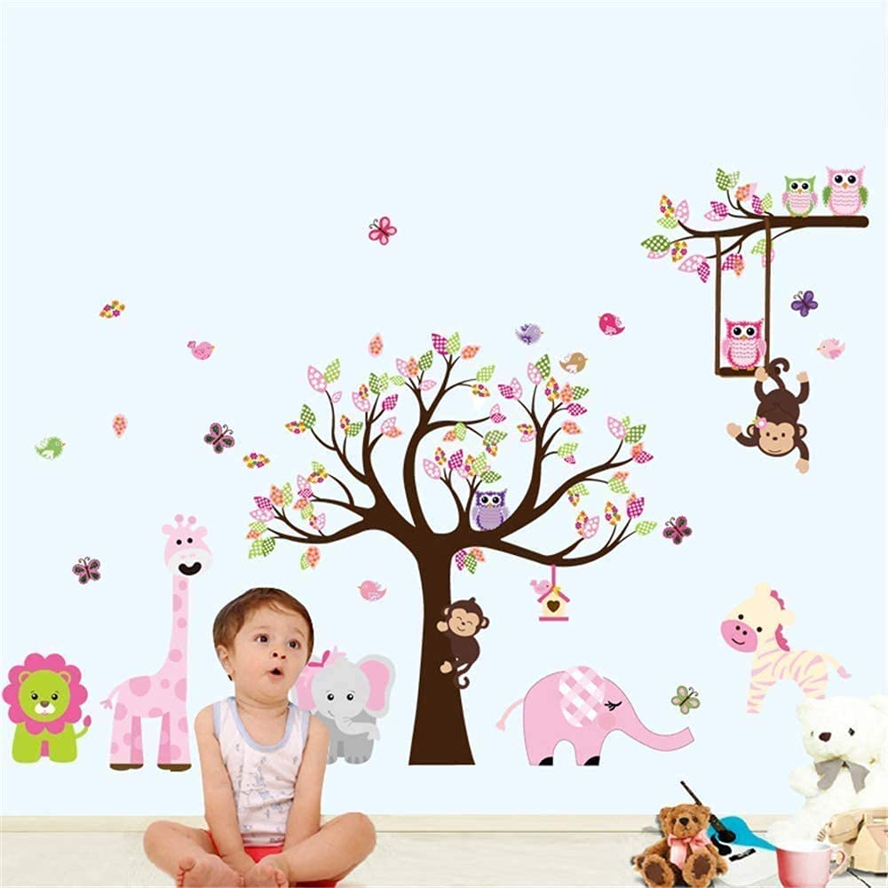 AM AMAONM flower wall decal adds color and texture to nurseries or bedrooms