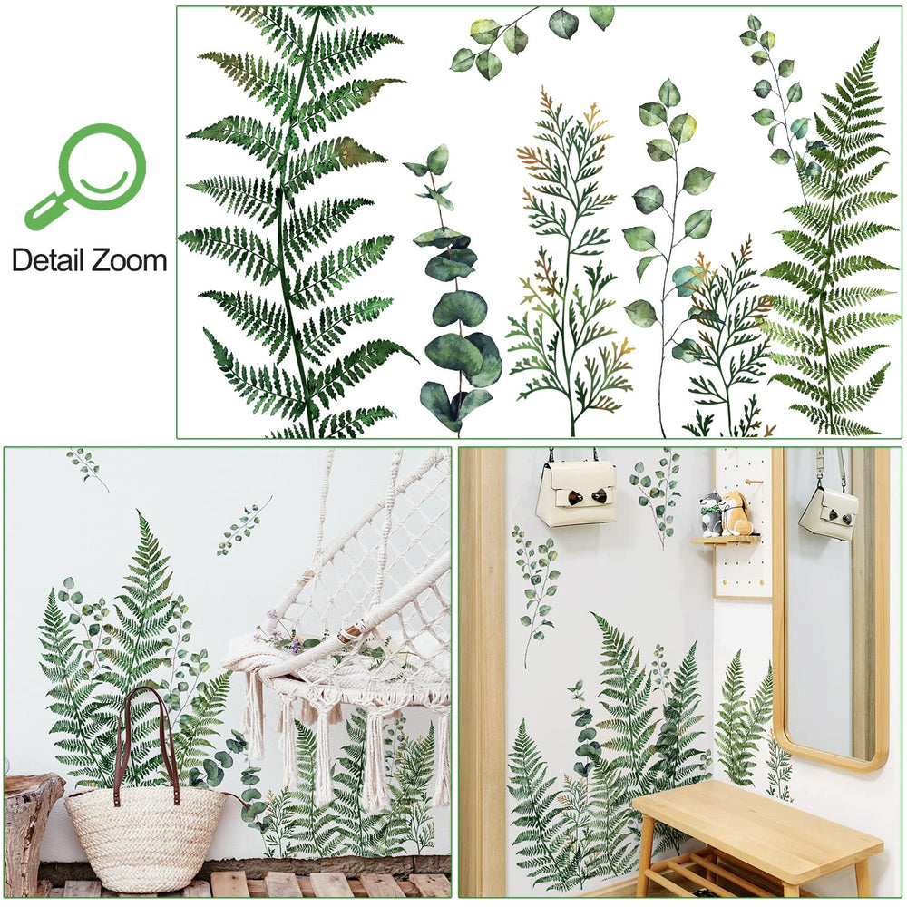 AM AMAONM green leaves wall sticker brightens a kid's bedroom
