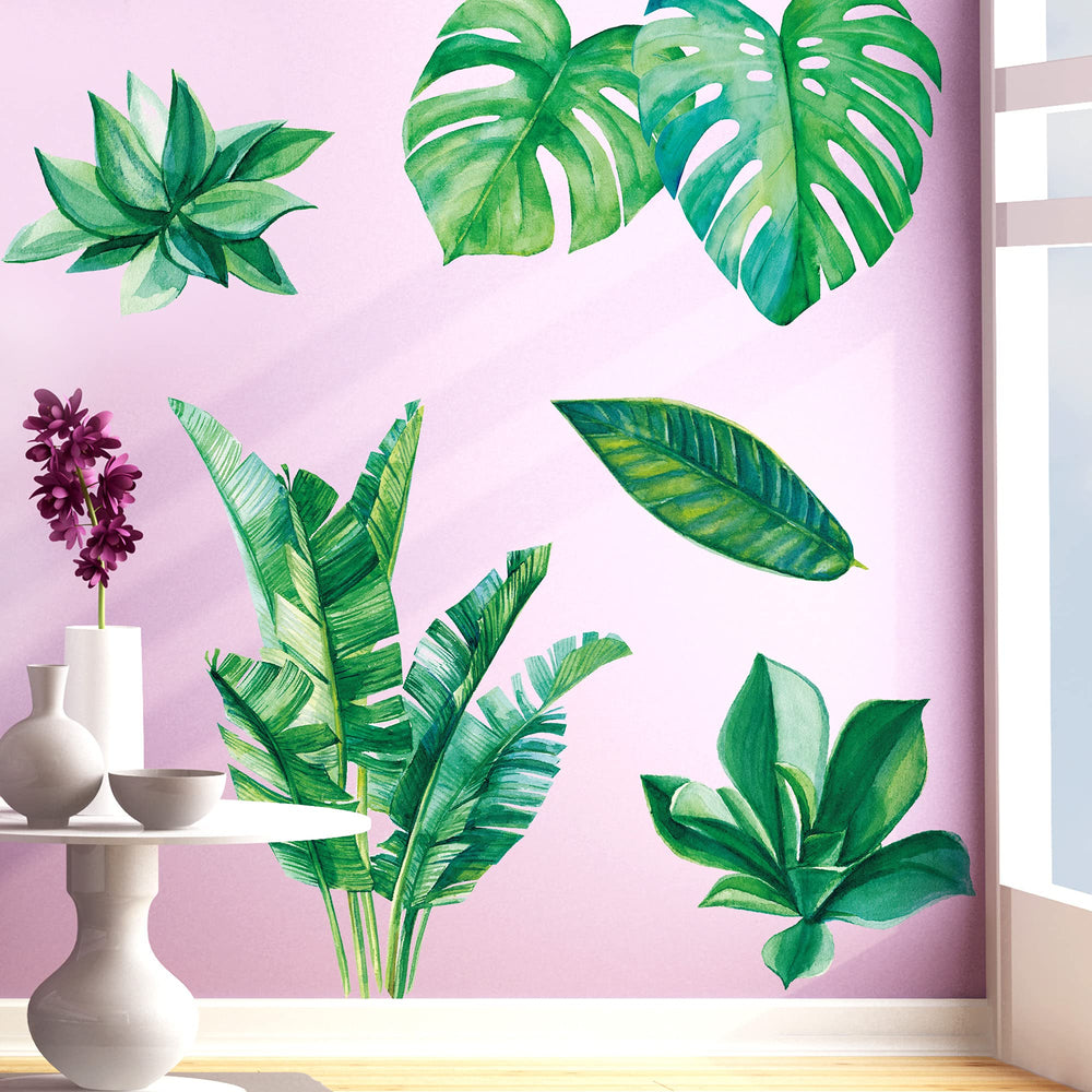 Amaonm office wall art decal adds greenery to boost focus and mood.