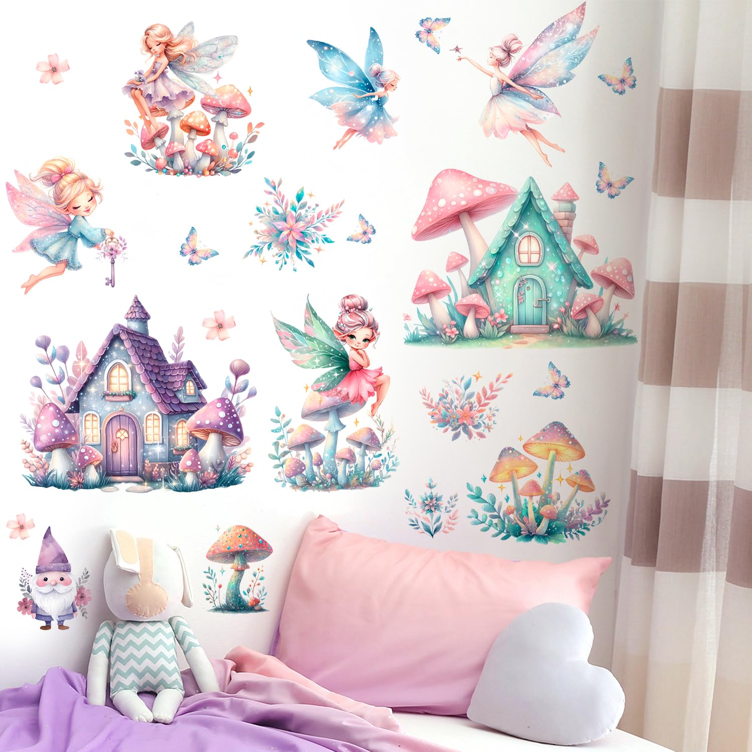 AM AMAONM self-adhesive PVC wall sticker sticks easily without residue.