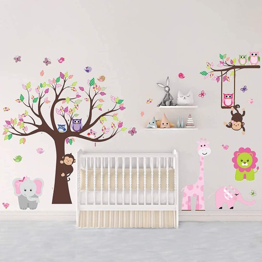 AM AMAONM tree wall decal provides natural backdrop for learning and imagination
