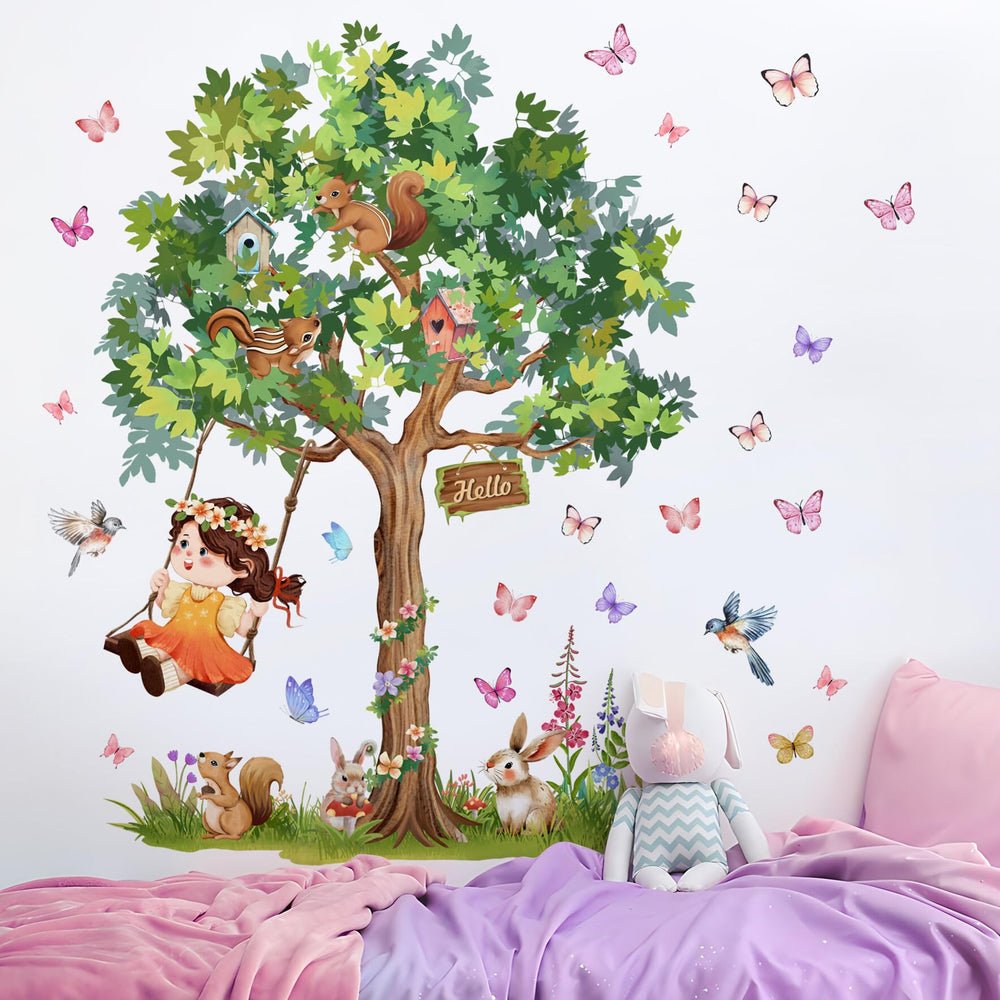 Amaonm woodland creatures birds decal for children's rooms and play spaces