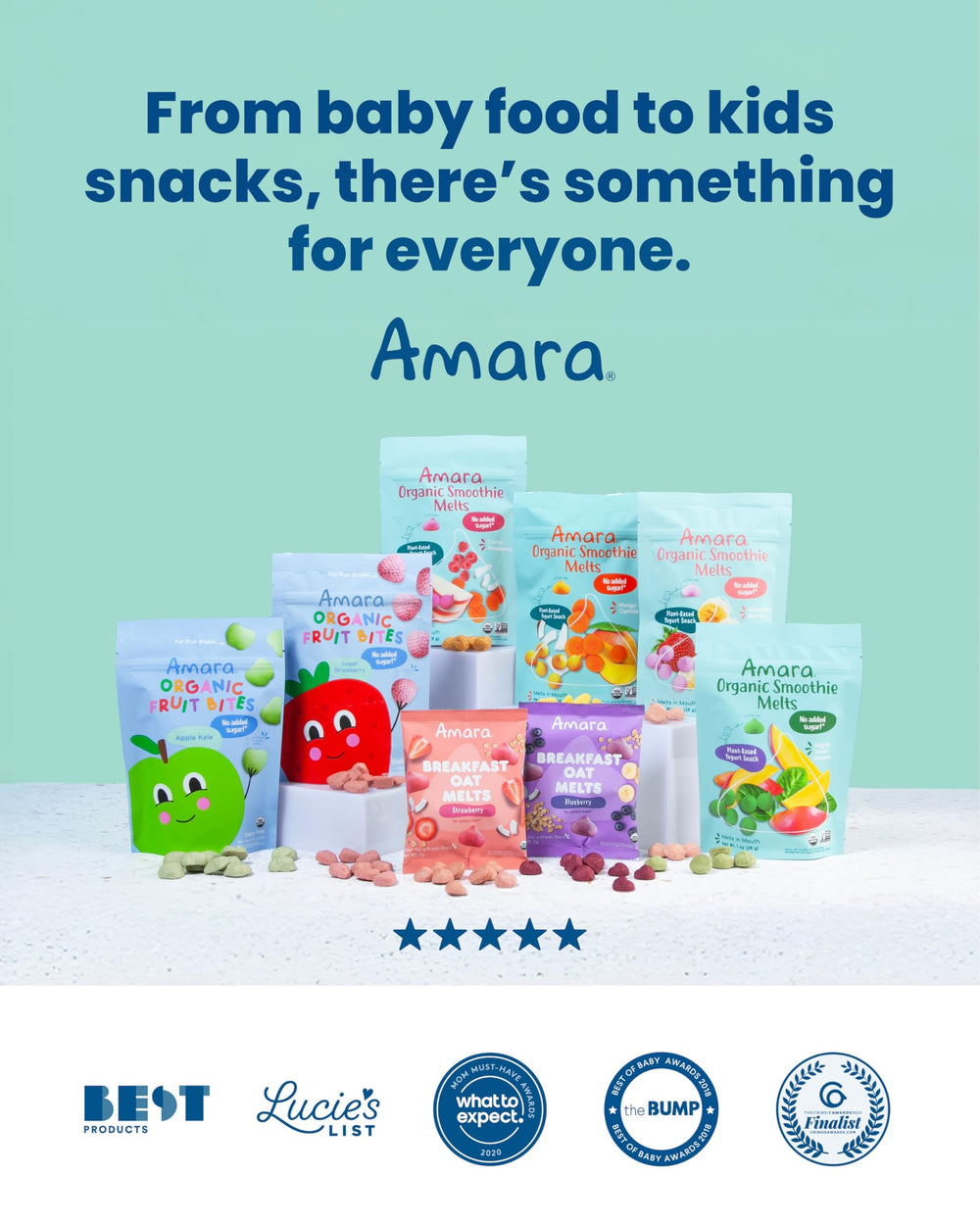 Amara Breakfast Oat Melts in lunchbox or daycare, convenient snack option