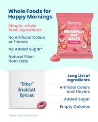 Amara Oat Melts melt-texture shown, easy to chew for tiny eaters