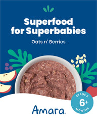 Amara oats-berries ingredients image showcases simple, clean ingredients for wholesome meals.