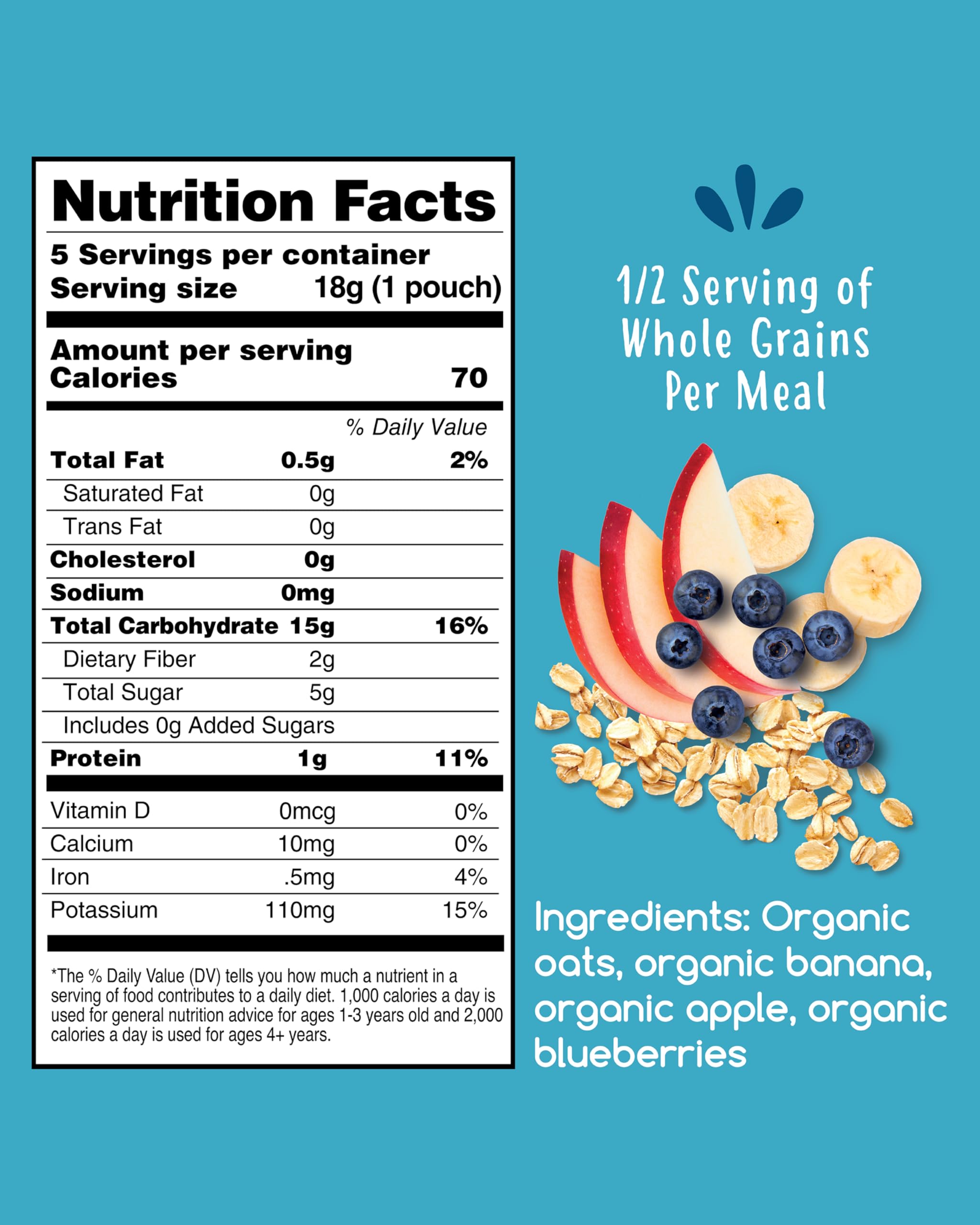 Amara Stage 2 label highlights organic ingredients and baby-ready texture.