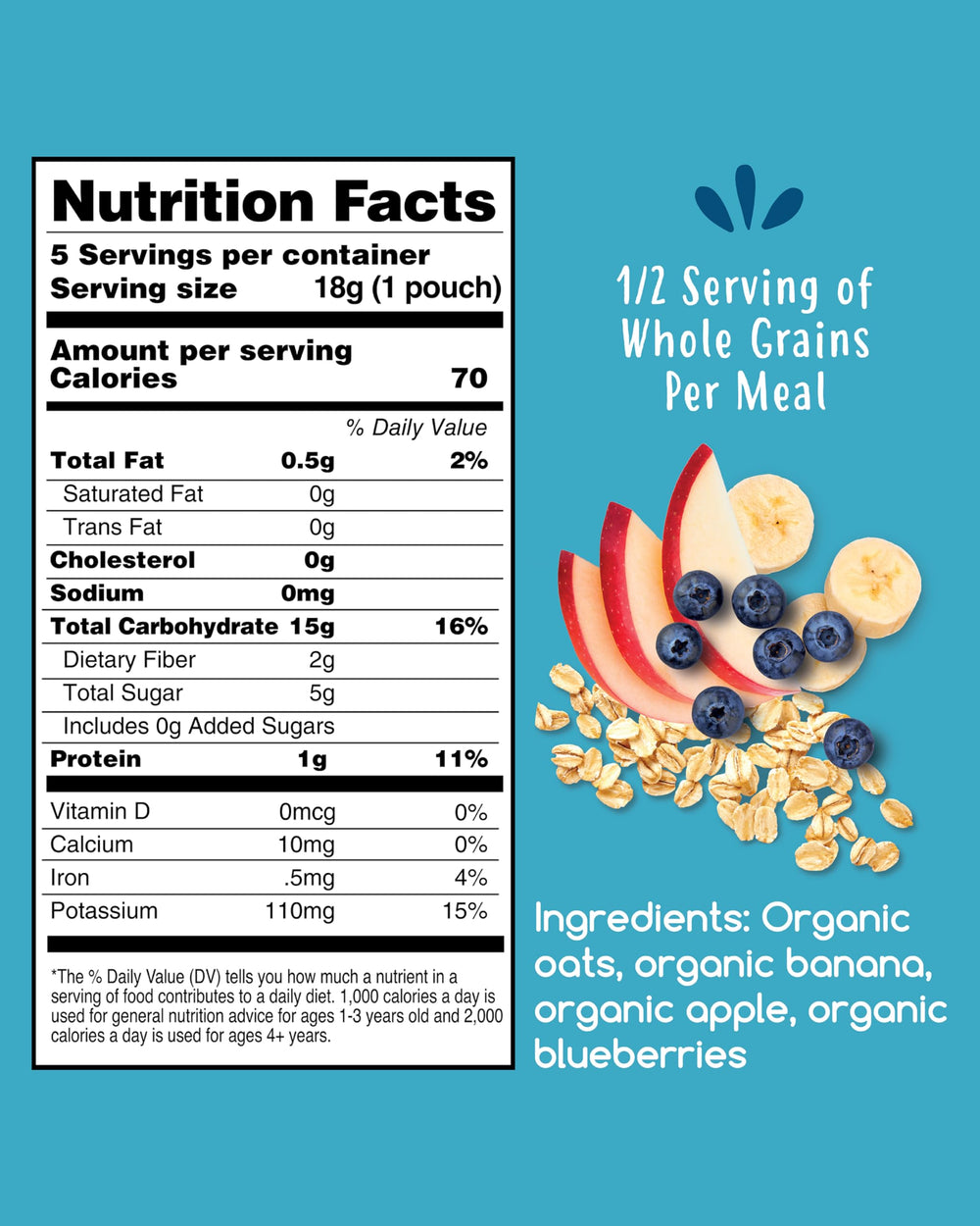 Amara Stage 2 label highlights organic ingredients and baby-ready texture.