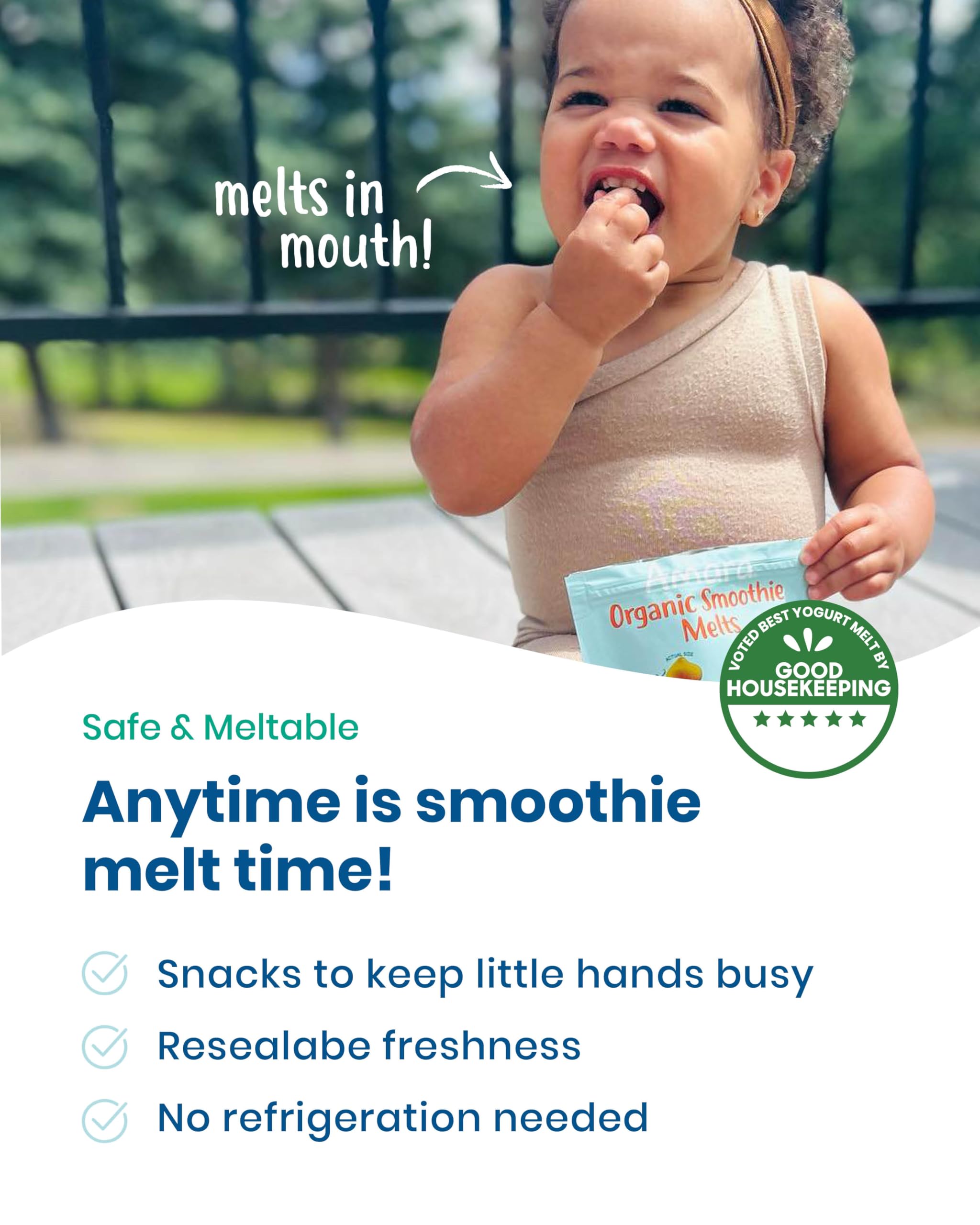 Amara Smoothie Melts on the go snack for busy mornings