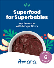 Amara Stage 2 texture-mix with breastmilk for personalized textures.