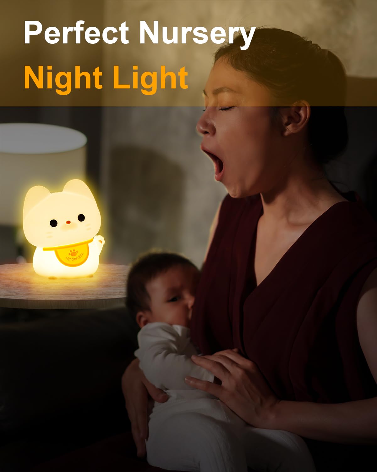 Amaredom 60-hour battery night light ready for long placement