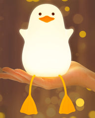 Amaredom cute duck night light on dresser provides a gentle bedtime glow