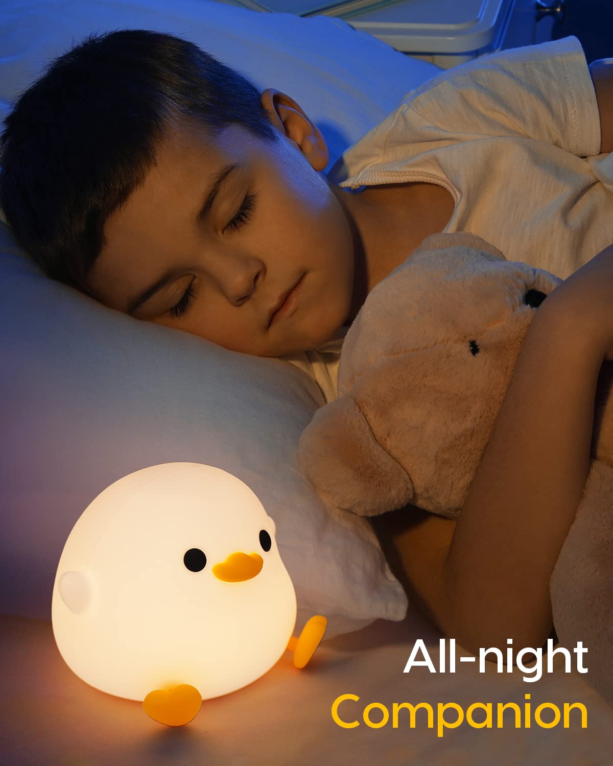 Amaredom DoDo Duck Night Light fits bedrooms and living spaces as decor