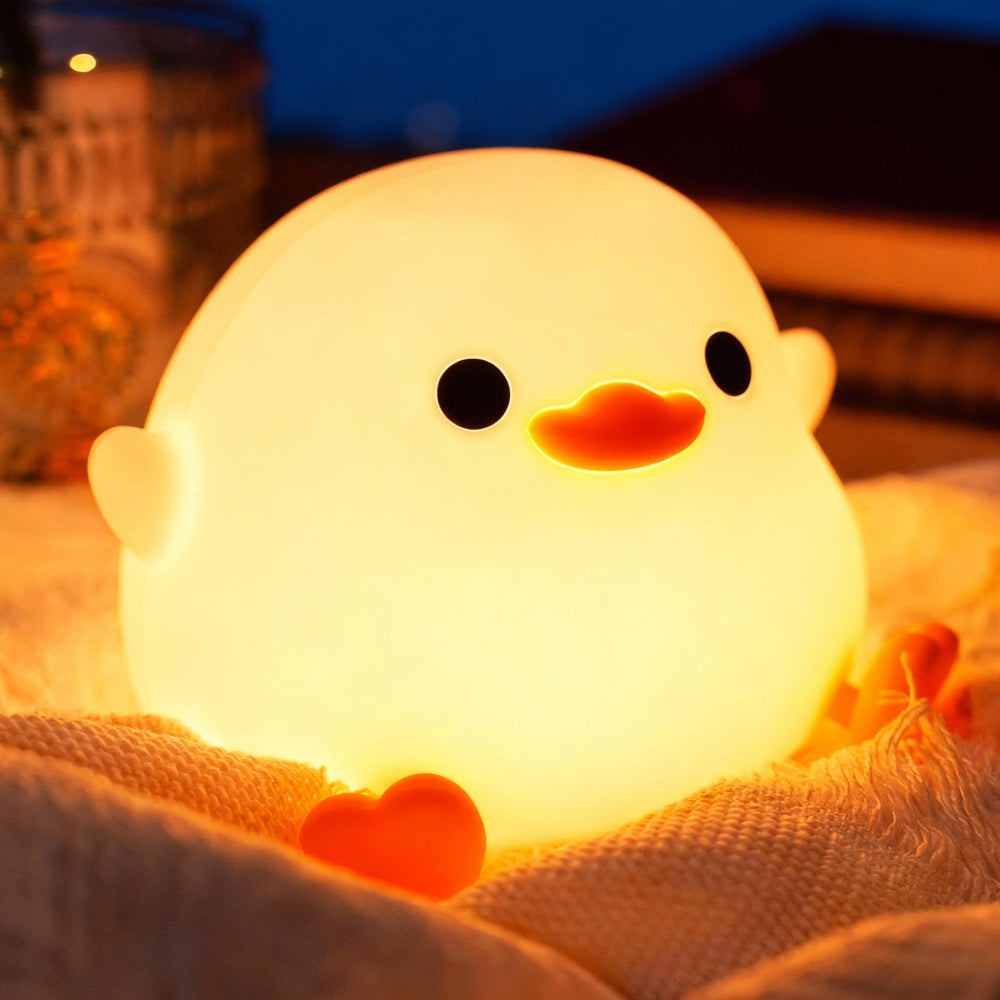 Amaredom DoDo Duck Night Light switch squeeze for quick power on