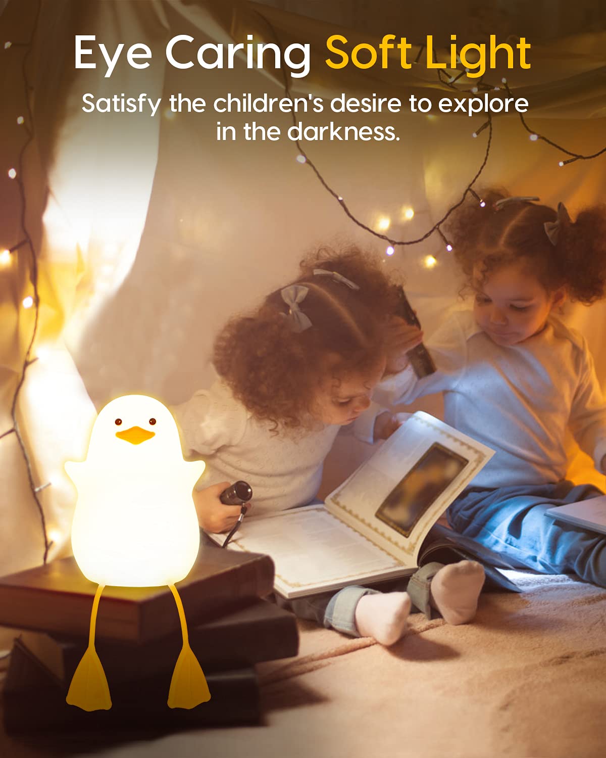 Amaredom duck night light with 20-minute timer for auto-off
