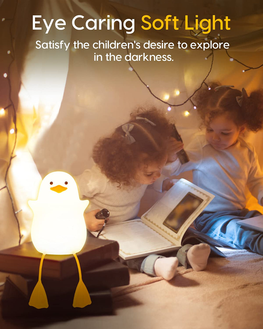 Amaredom duck night light with 20-minute timer for auto-off
