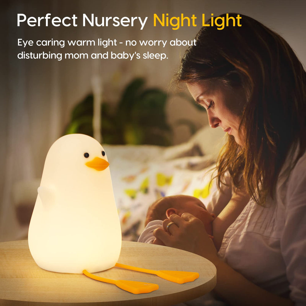 Amaredom duck night light with tap control for quick dimming