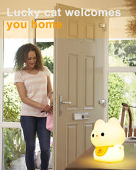 Amaredom soft silicone cat night light highlighting kid-safe rounded design