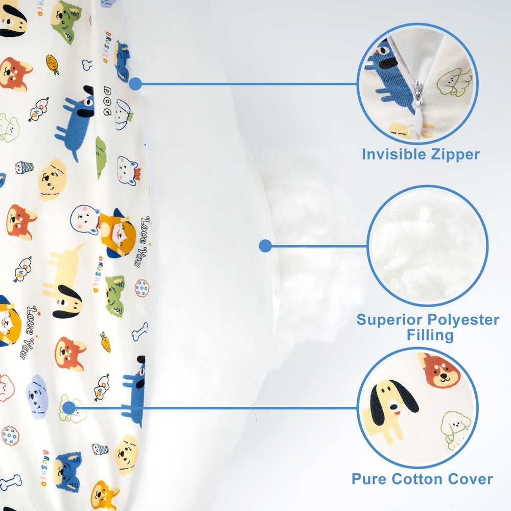 AMASKY nursing pillow close-up stitching highlights durable construction.