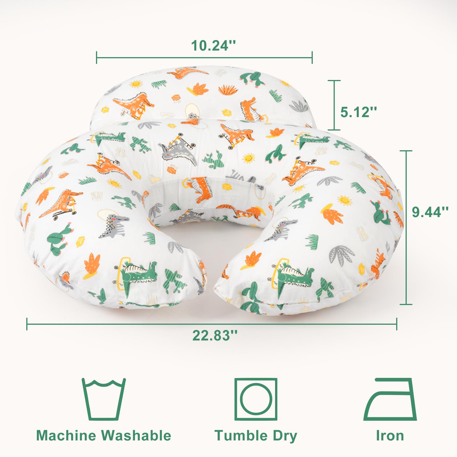 AMASKY Nursing Pillow cover removable and machine washable for easy care