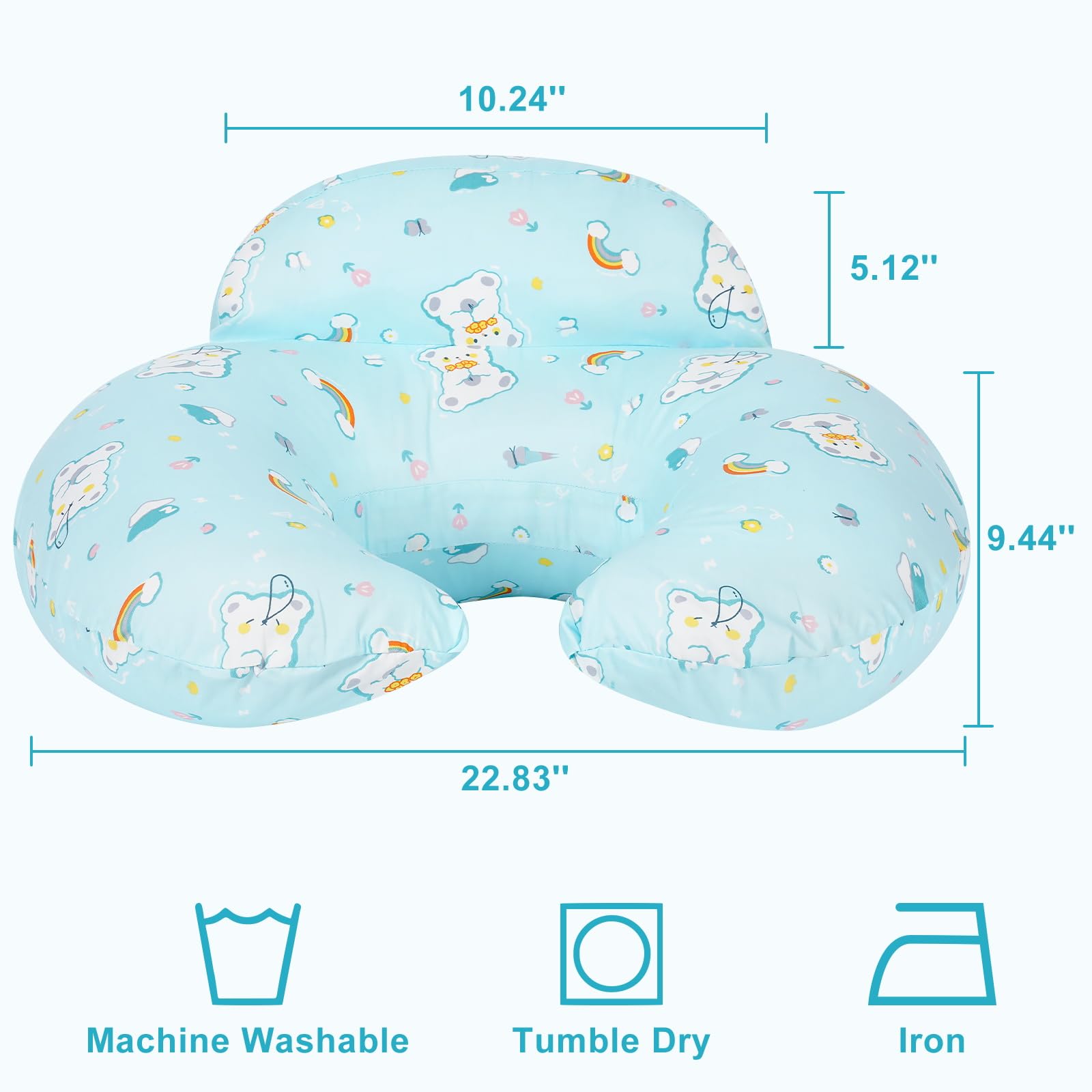 AMASKY nursing pillow in-use-breastfeeding shows comfortable latch support
