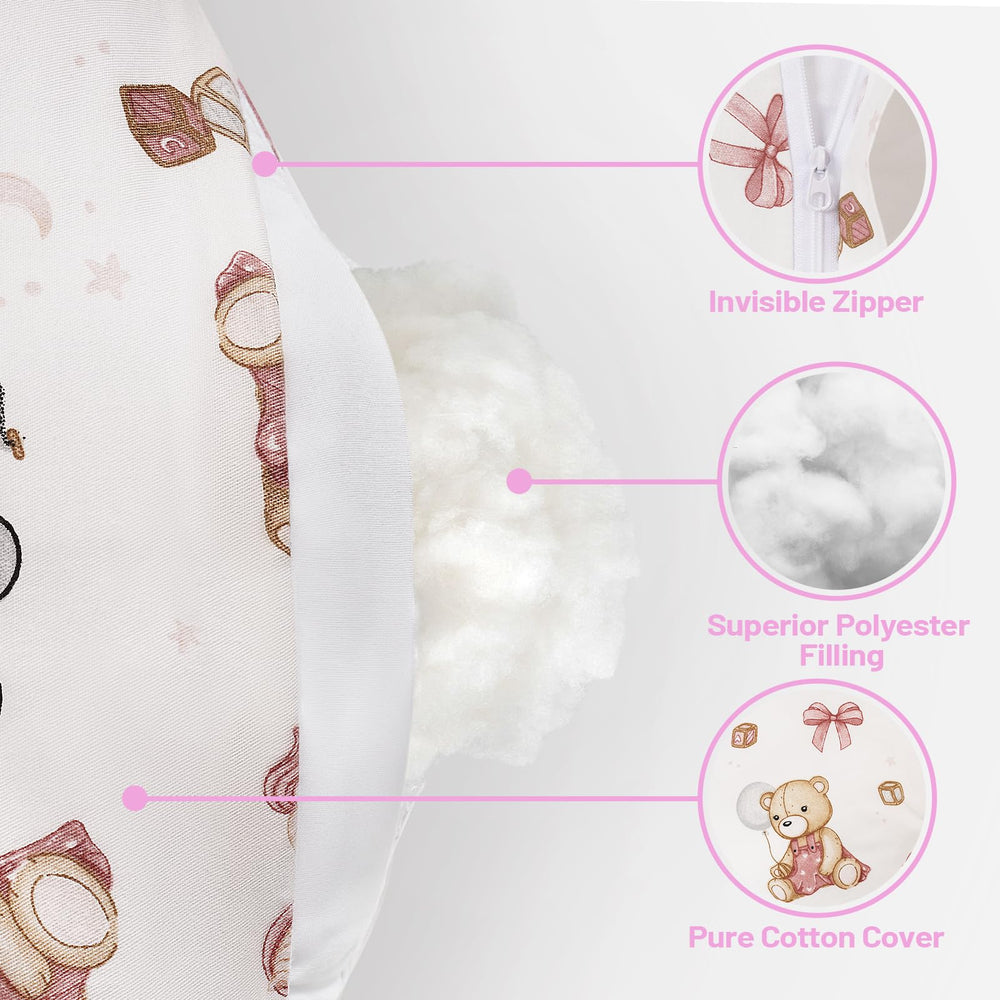 AMASKY nursing pillow multifunctional use across feeding, tummy time, and sitting.