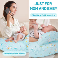 AMASKY nursing pillow removable-cotton-cover enables easy cleaning