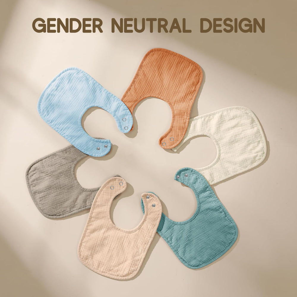 AMAWMW Muslin Bibs gift-pack presentation makes a thoughtful baby shower or holiday gift.