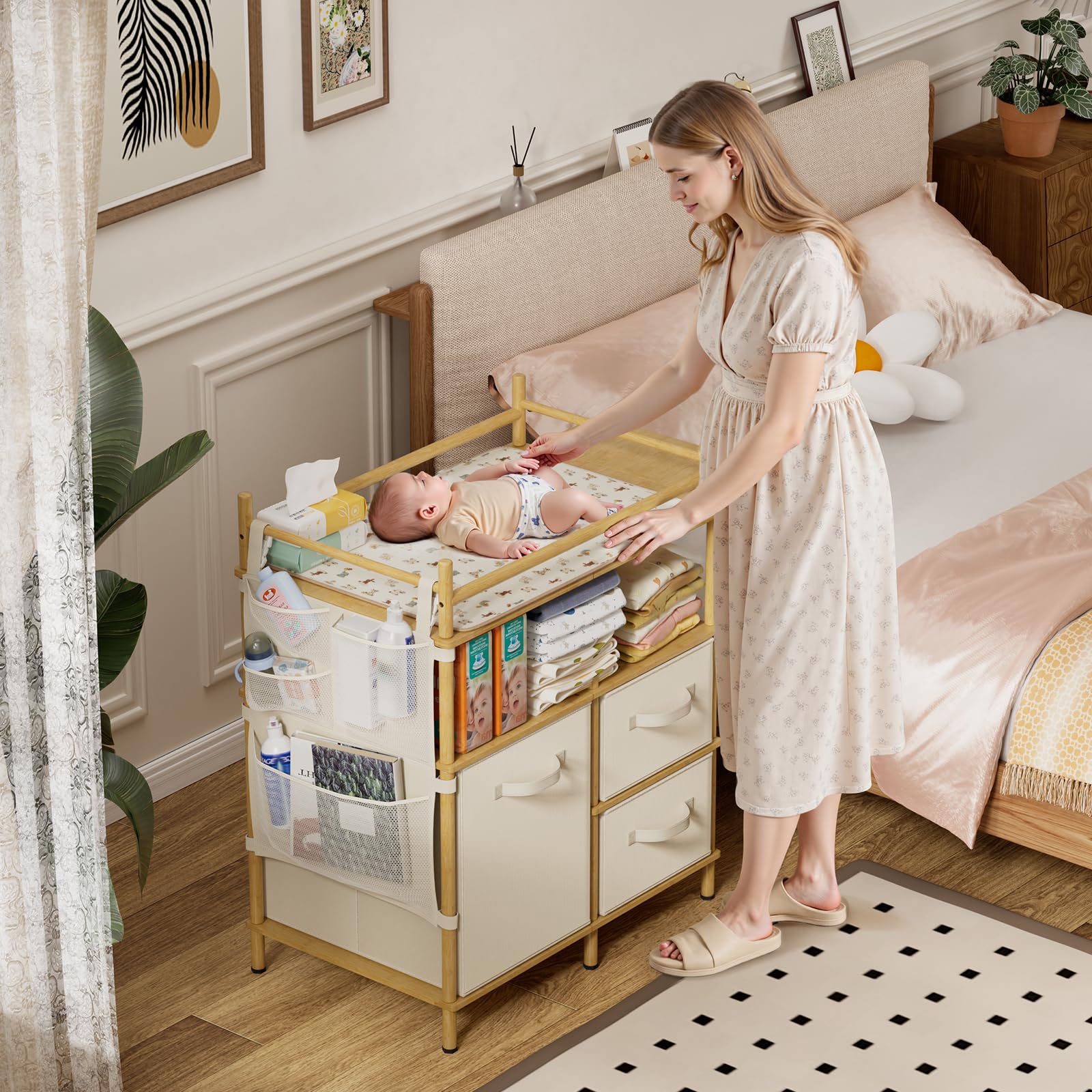Amazer-baby-2in1-storage-conversion shows growing nursery usefulness