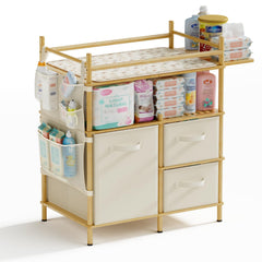 Amazer bamboo-changing-table construction highlights durable, eco-friendly nursery furniture for diaper changes