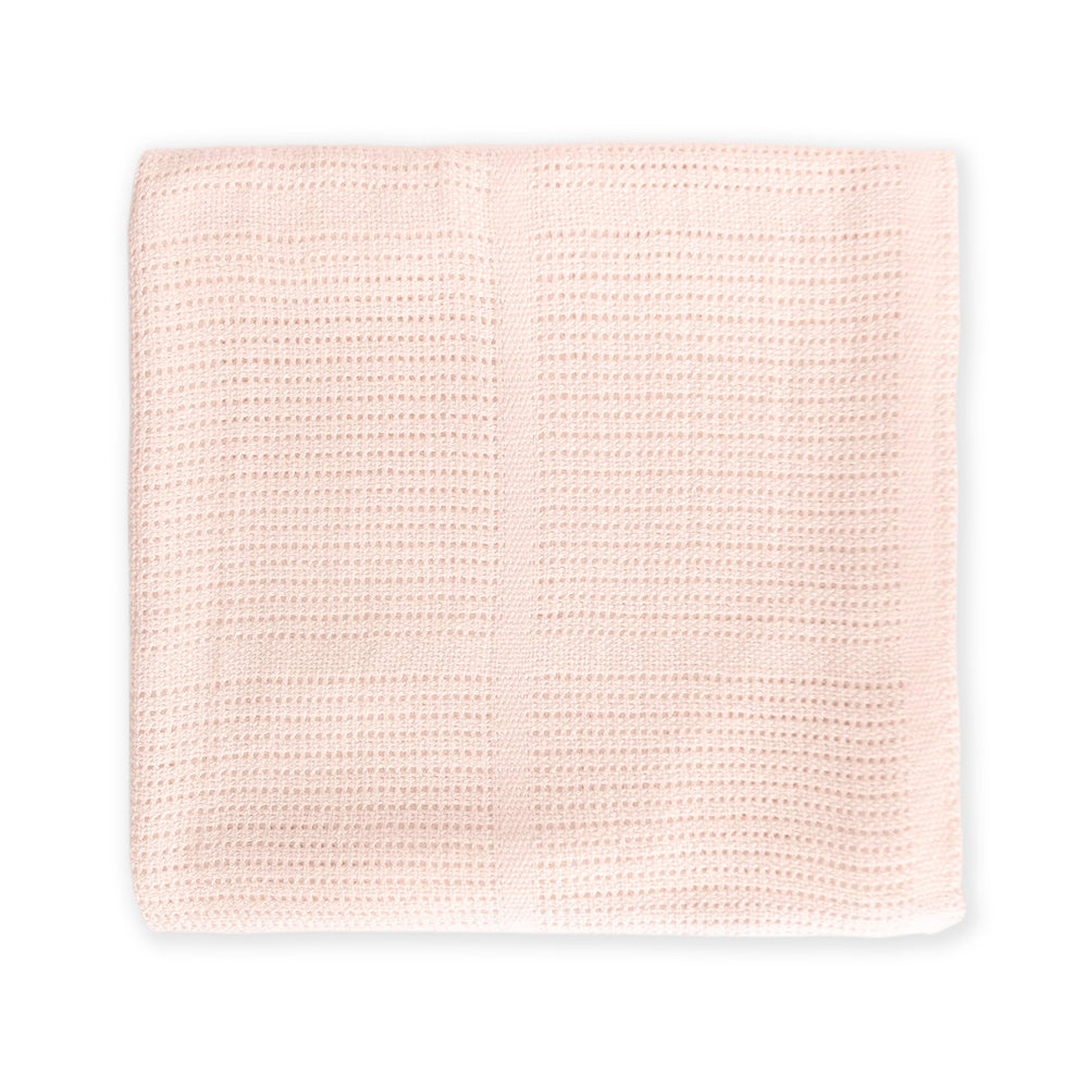 Amazing Baby cellular blanket 44x44 inch size offers generous swaddle warmth.