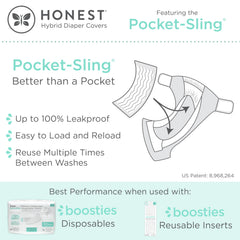 Amazing Baby Honest Hybrid Cover easytab-soft-touch highlights skin-friendly closure for comfy wear.