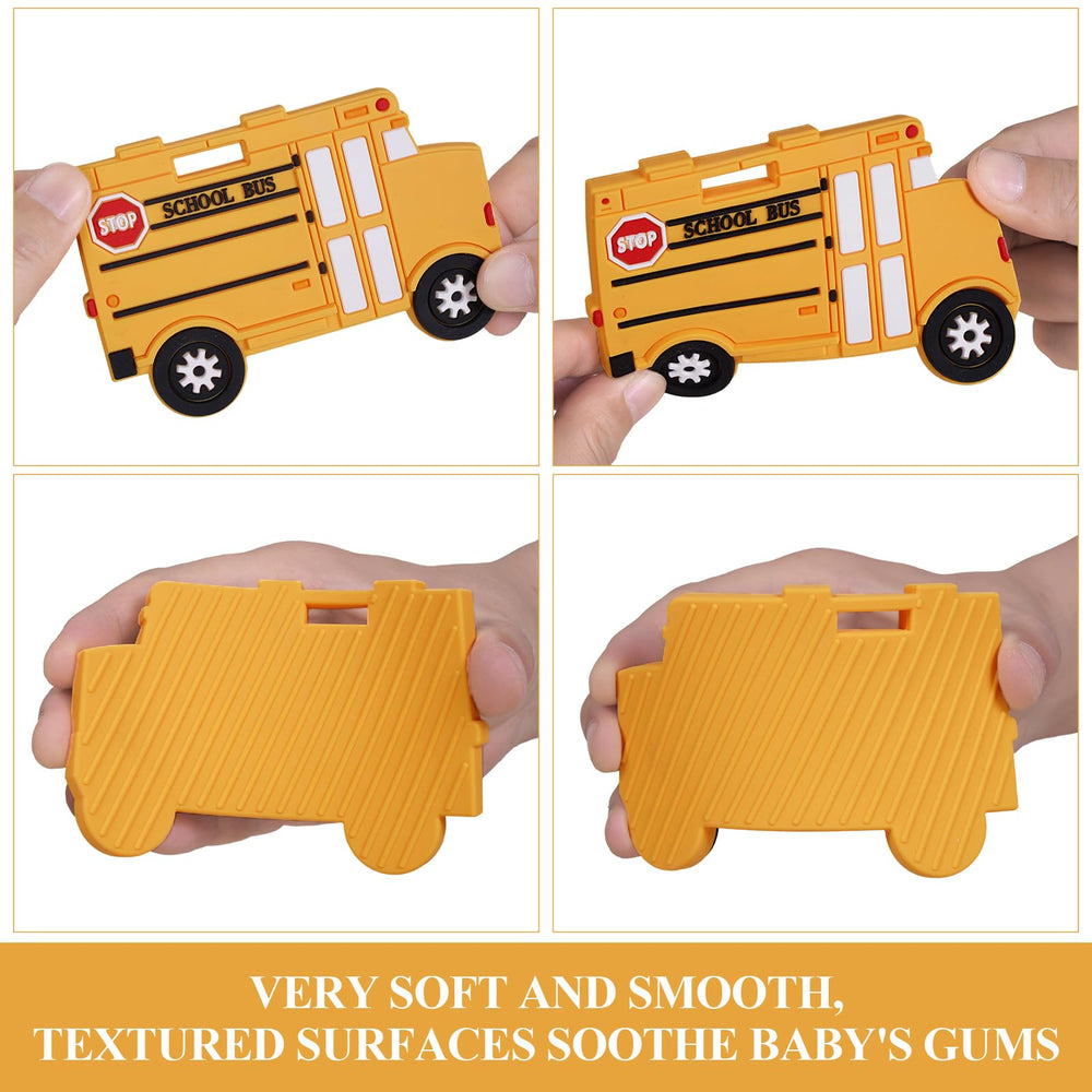 AmazingM baby-holding teether yellow helps hand coordination and sensory exploration.
