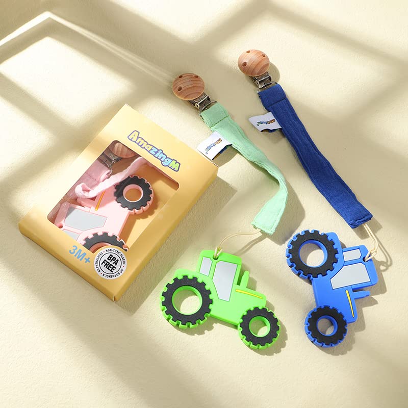 AmazingM cleaning-care-teether pink is easy to wipe clean after use