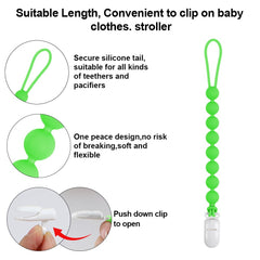 AmazingM freezer-safe silicone teether helps soothe gums with a cool touch.