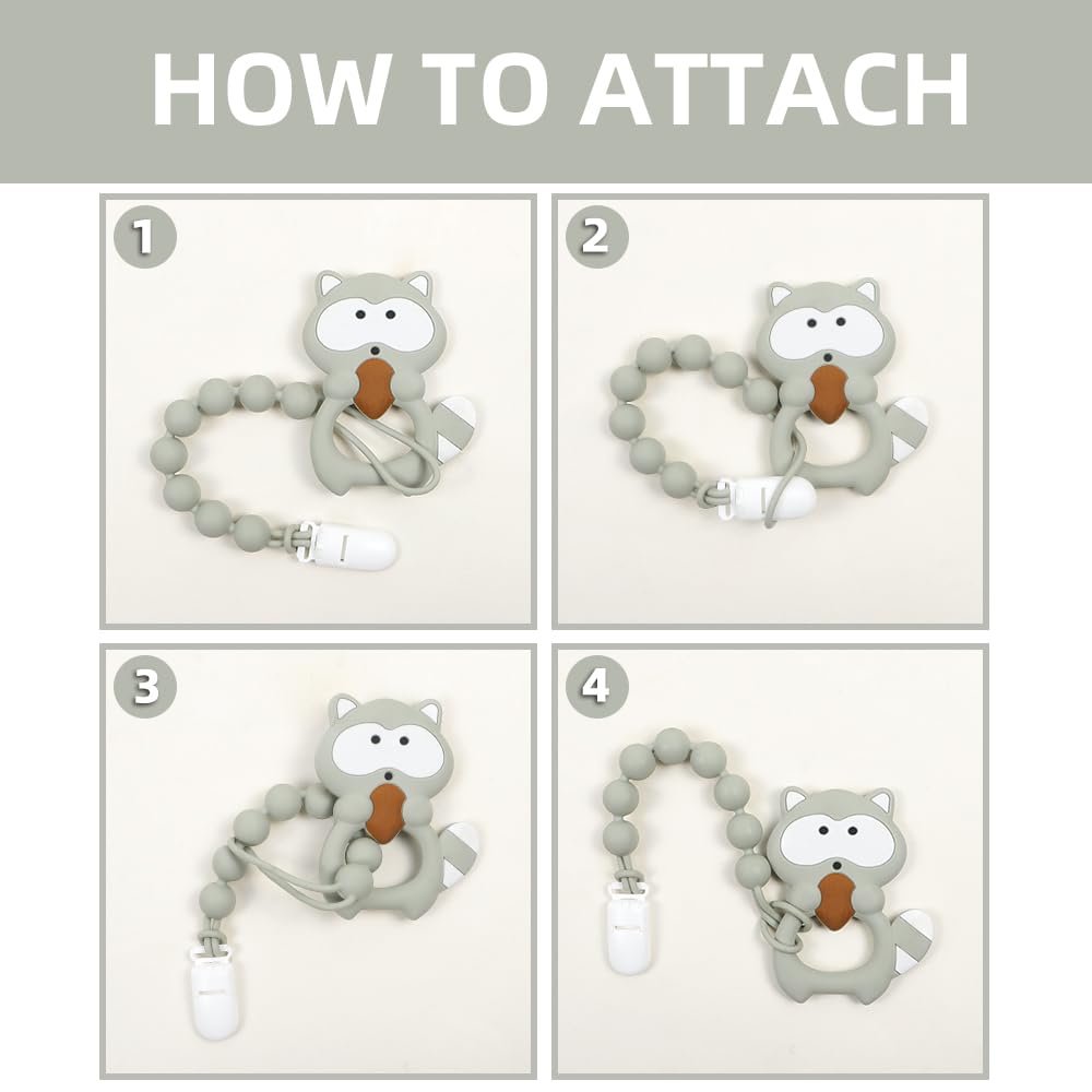 AmazingM freezer-safe silicone teether offers cooling comfort for teething