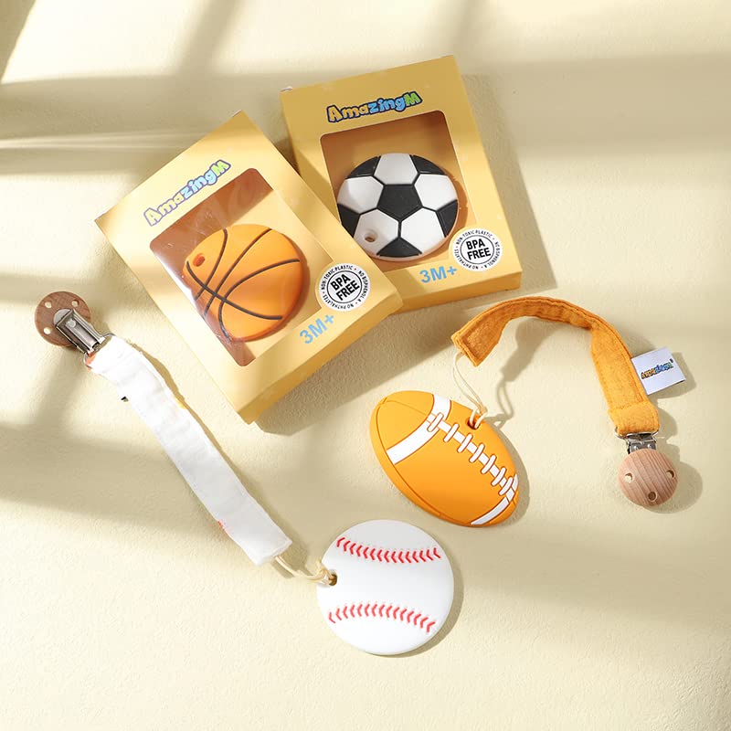 AmazingM Gift Set Teether packaging makes a thoughtful baby shower gift.