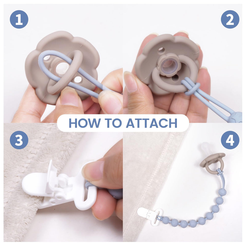 AmazingM BPA-free material pacifier clip keeps baby gear free from unwanted substances