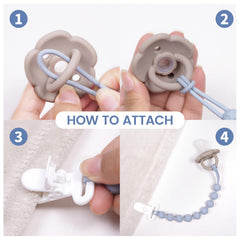 AmazingM BPA-free material pacifier clip keeps baby gear free from unwanted substances