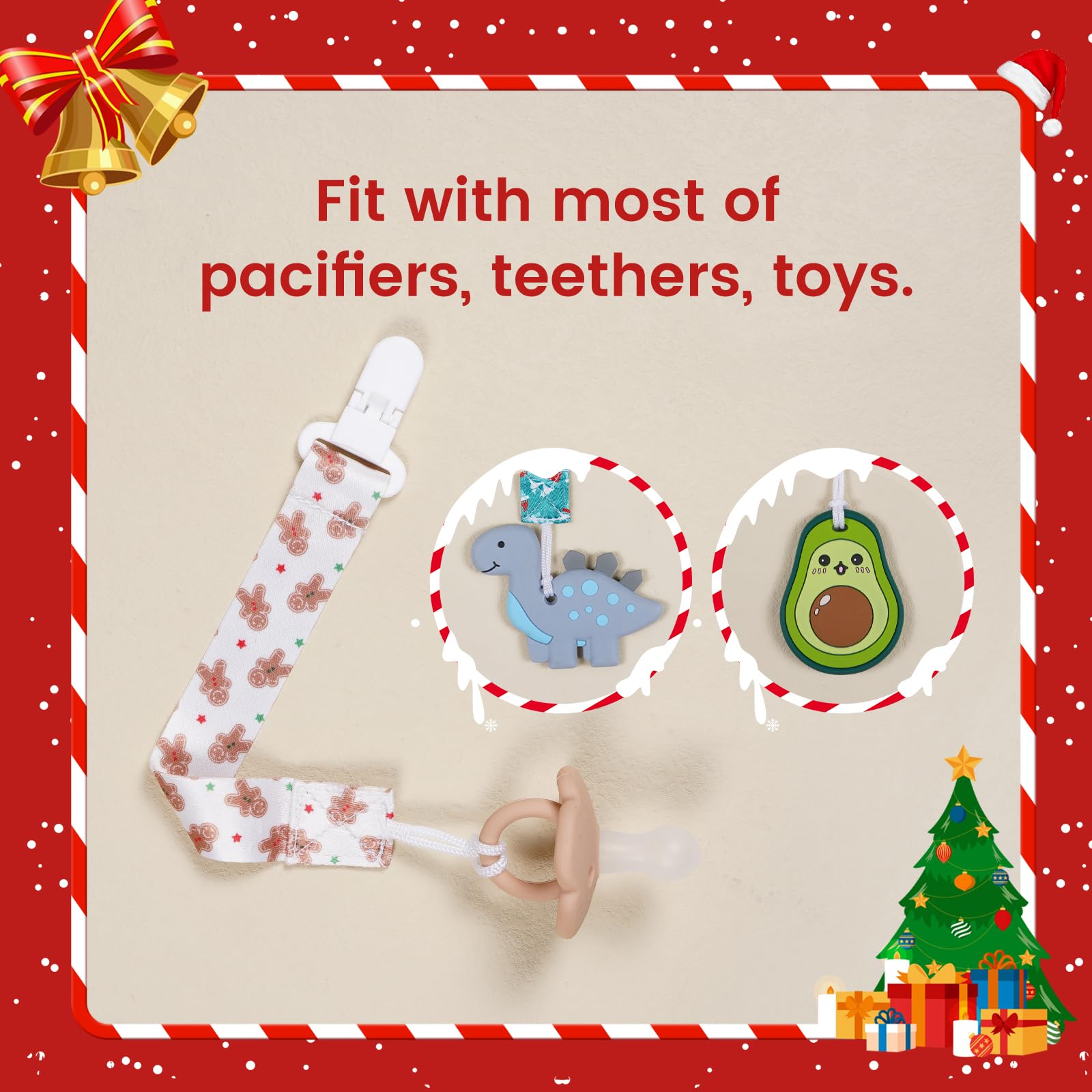 AmazingM Christmas-pattern clip is a festive stocking stuffer