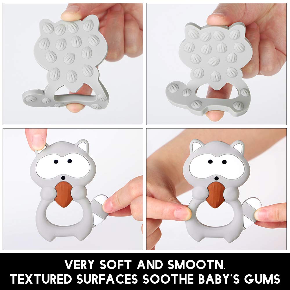 AmazingM pacifier clip holder keeps teether secure and within reach